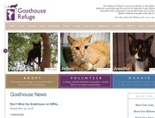 Tablet Screenshot of goathouserefuge.org